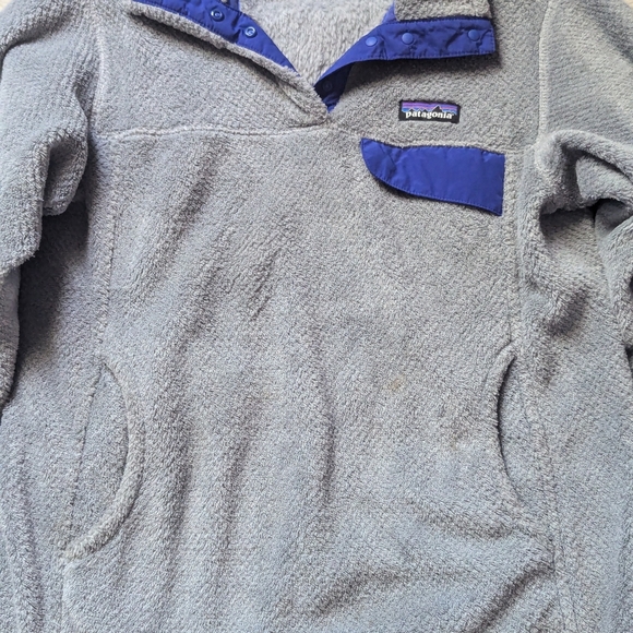 Patagonia Women's Snap T Pullover in Gray and Blue - Picture 4 of 16